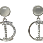 Elegant D-Emblem Earrings