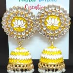 Lotus Motif Jhumka for Women