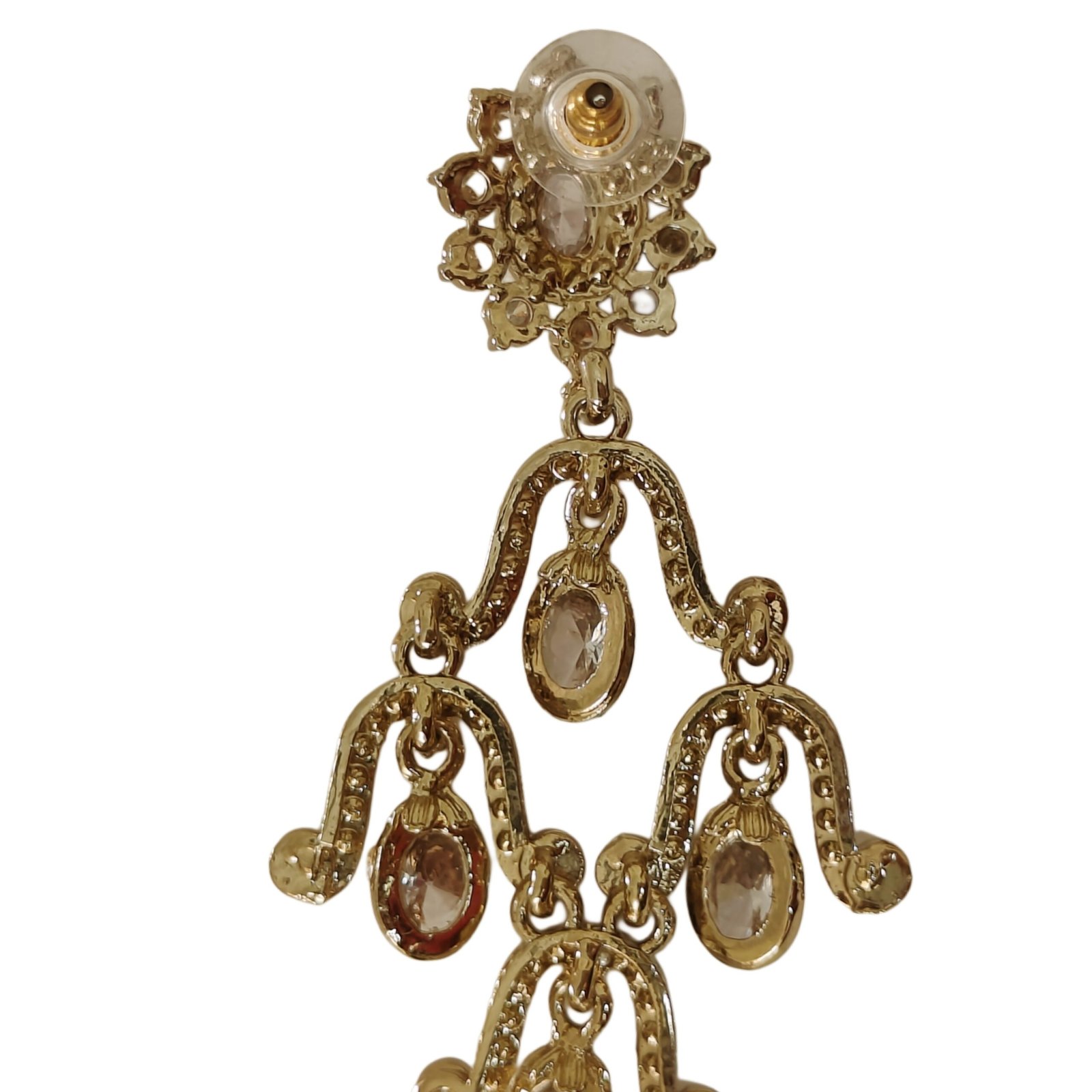 Royal Pearl Kundan Chandelier Earrings