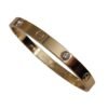 Golden Crystal Screw Bracelet