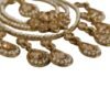 Golden Floral Pearl Chandbali Earrings