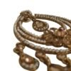 Golden Floral Pearl Chandbali Earrings