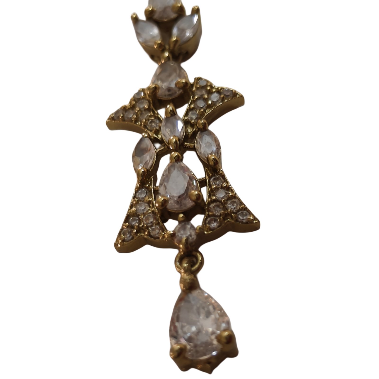 Royal Teardrop Crystal Necklace & Statement Earrings Set Royal Teardrop Crystal Necklace & Statement Earrings Set