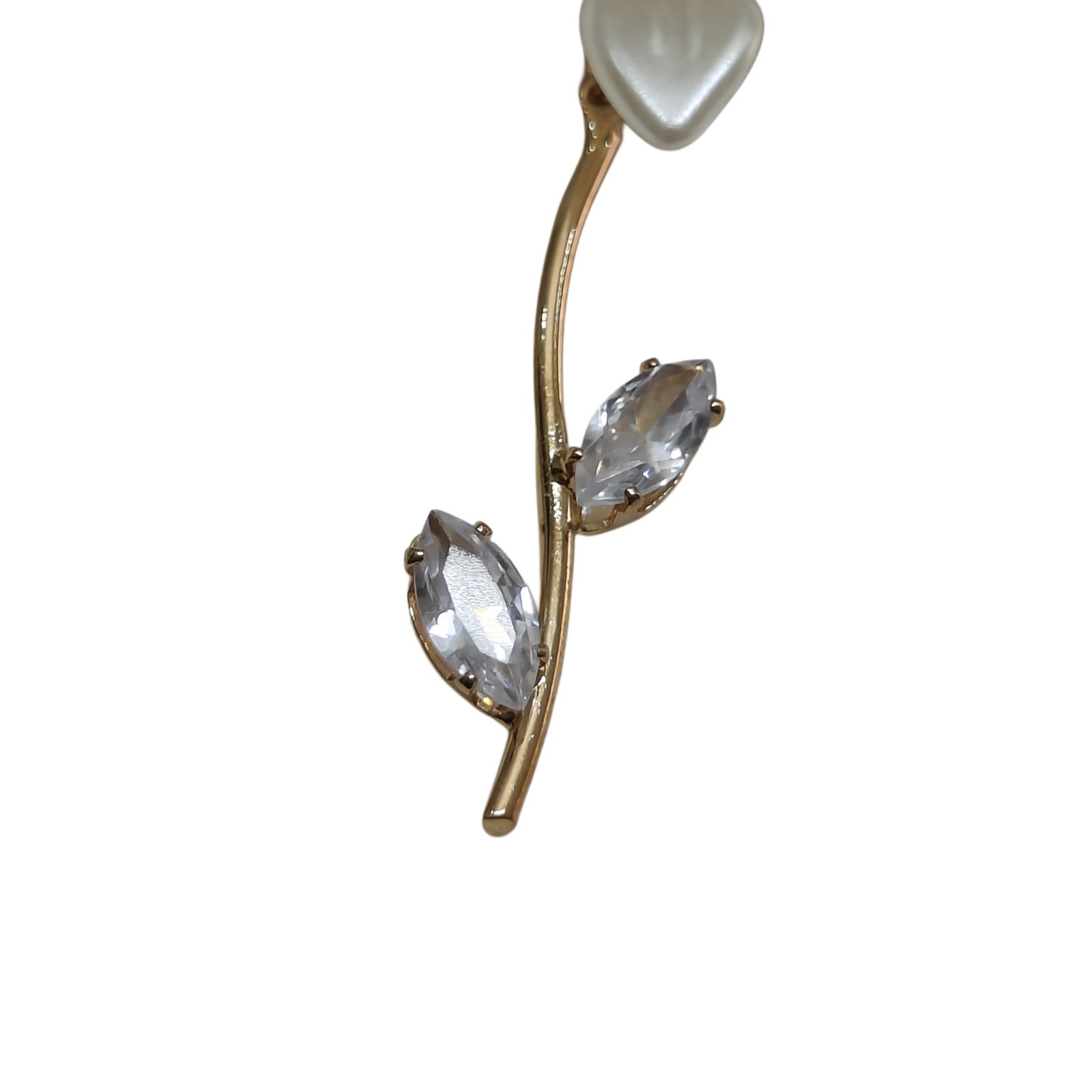Elegant Pearl Blossom Floral Drop Earrings Elegant Pearl Blossom Floral Drop Earrings