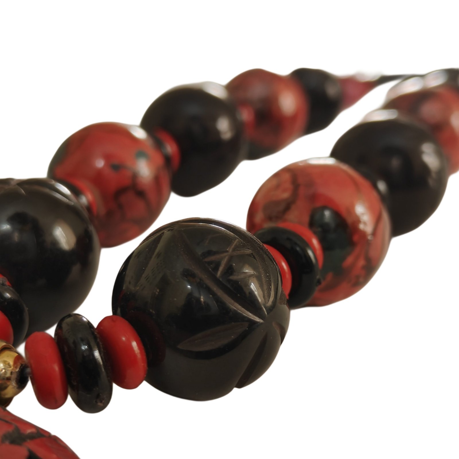 Royal Noir Mosaic Pendant Necklace