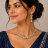 Royal Teardrop Crystal Necklace & Statement Earrings Set Royal Teardrop Crystal Necklace & Statement Earrings Set