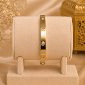 Golden Crystal Screw Bracelet